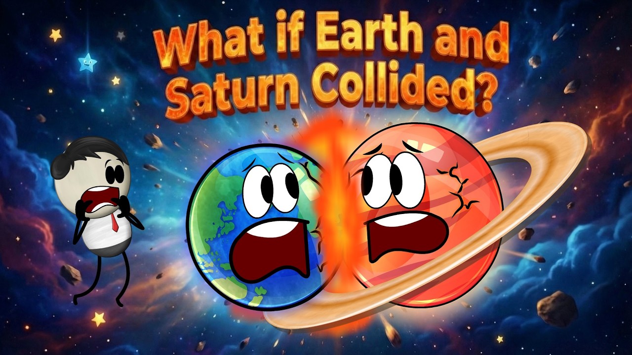 Что если бы Земля и Сатурн столкнулись? + другие видео | #aumsum #kids #whatif