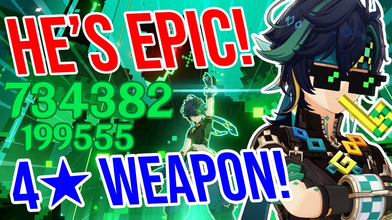 C0 Кинич — ЭПИЧЕСКИЙ! Genshin Impact! 4★ Демонстрация оружия!