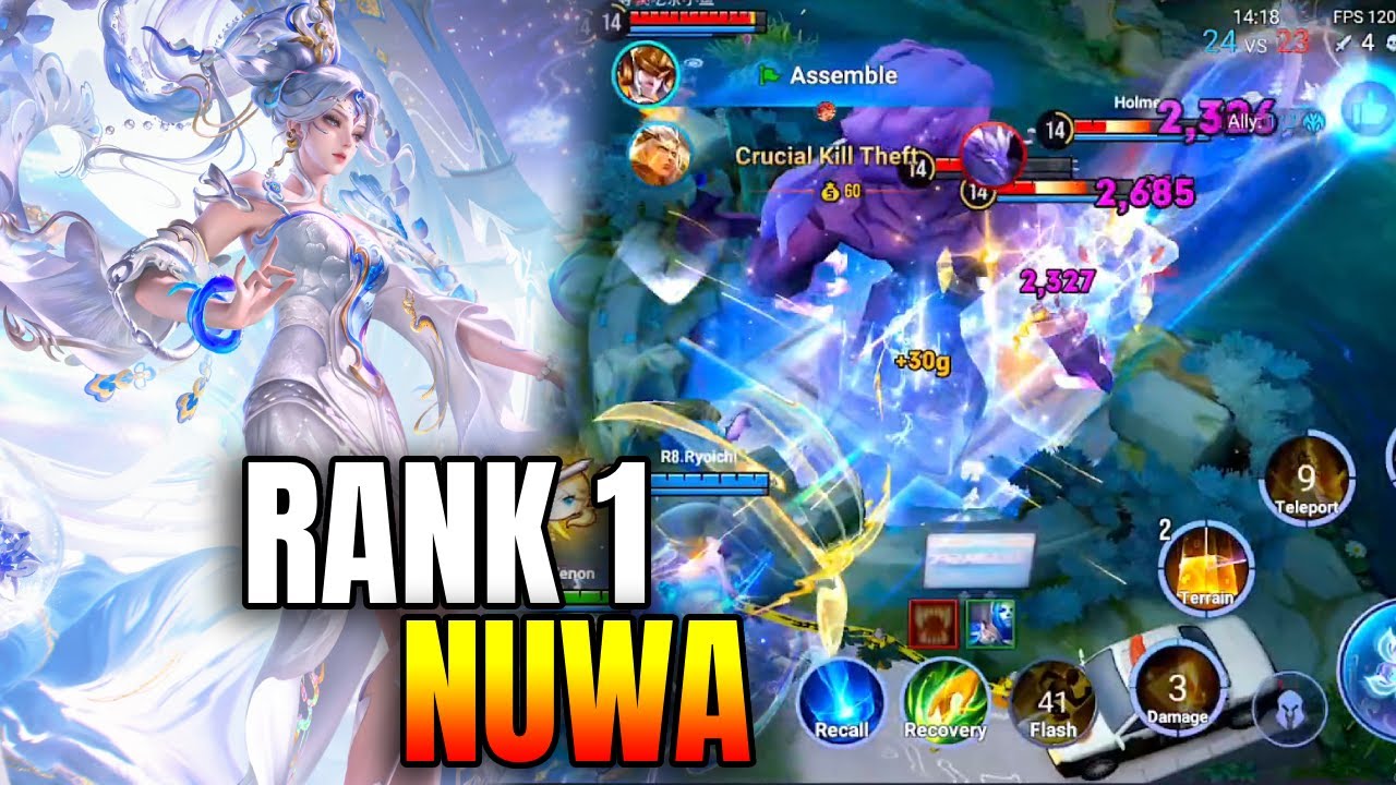 Top 1 Nuwa Plays! HIGH RANK DOMINATION | Honor of Kings