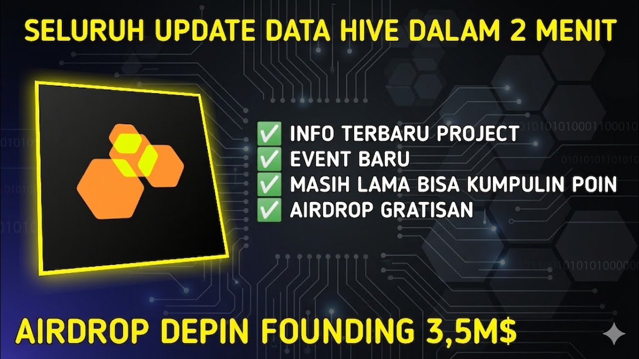 AIRDROP LISTING 2026 !!! Seluruh Update Datahive Airdrop Founding 3,50M$ & Jadwal Tge Airdrop