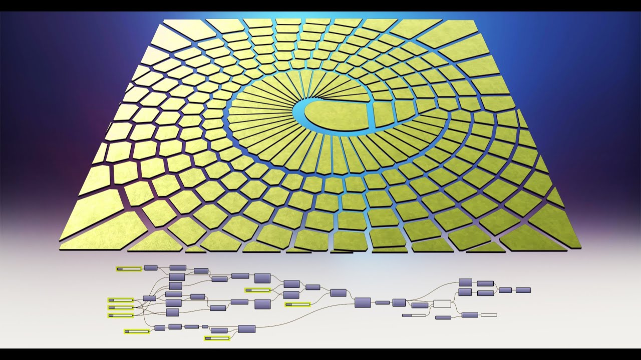 Spiral Pattern Finding Parametric Design Rhino and Grasshopper