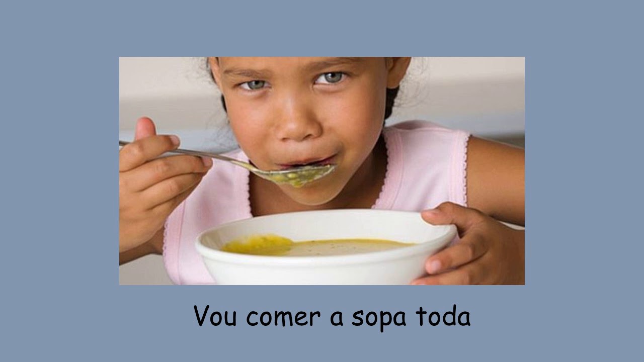 Alimentação - Esta sopa é toda p'ra mim