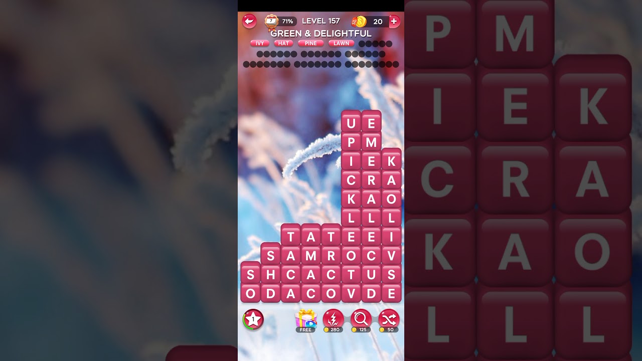 Word Crush Level 157 | Word Crush Green & Delightful