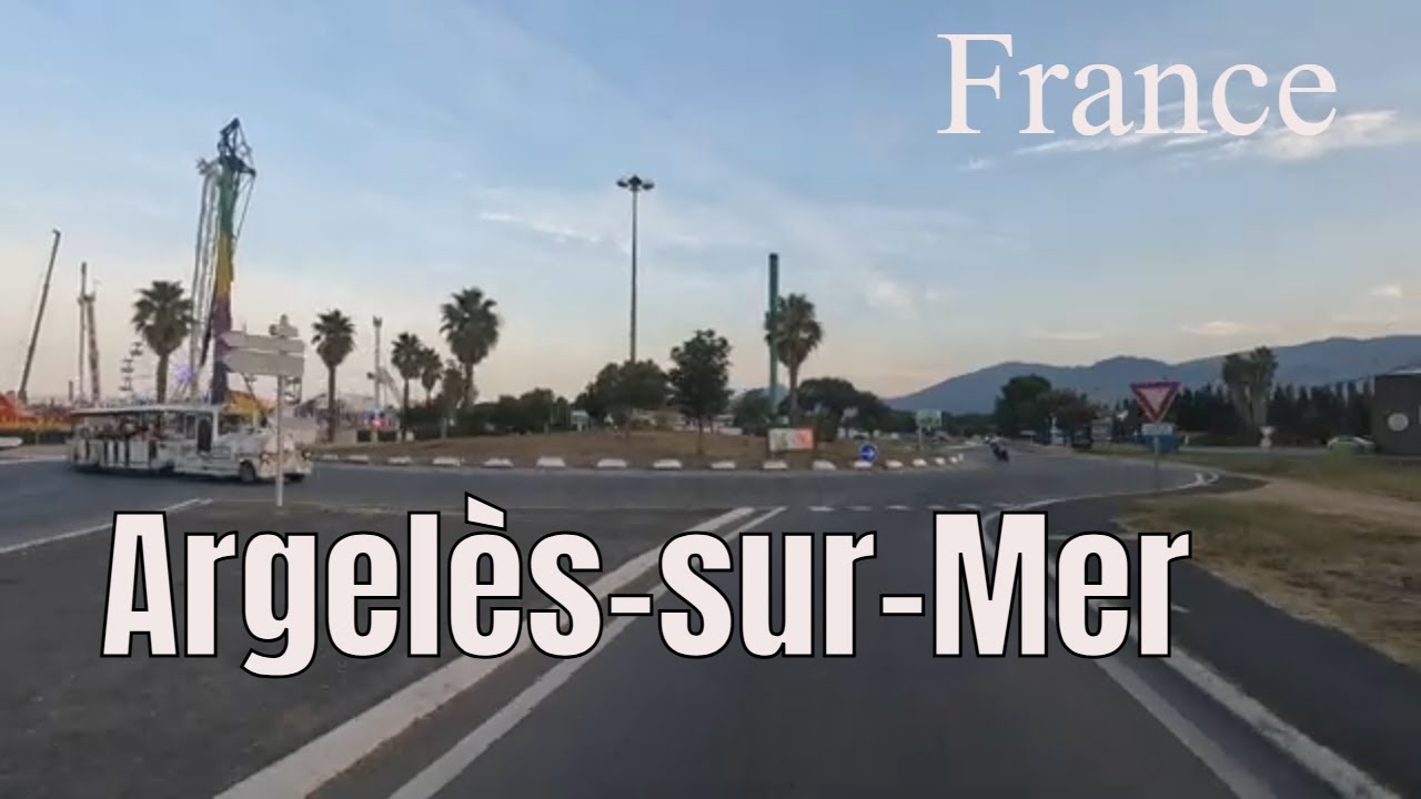 Argelès-sur-Mer 4k - Driving- French region