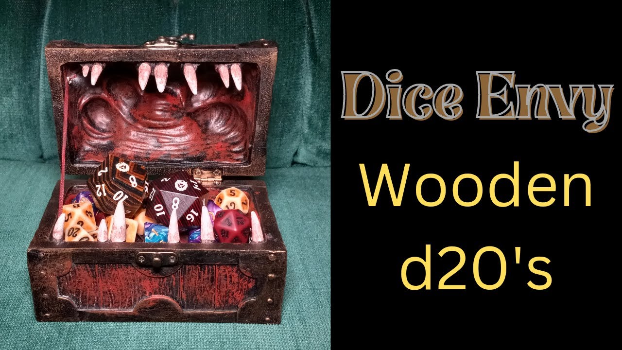 Dice Envy Wooden d20's