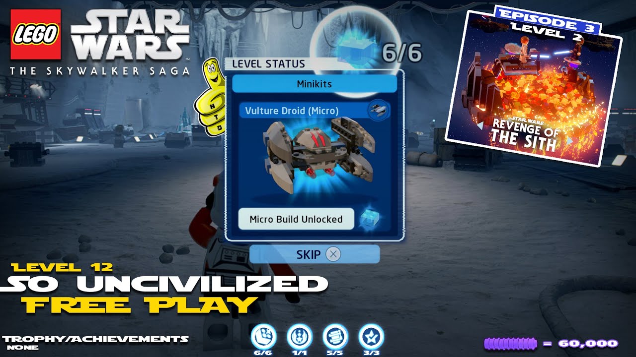Lego Star Wars The Skywalker Saga: Lvl 12 So Uncivilized БЕСПЛАТНАЯ ИГРА - HTG