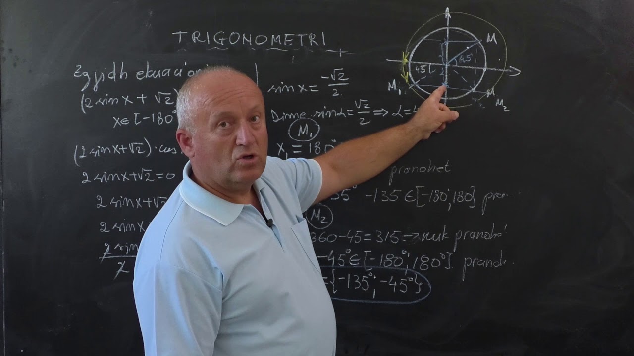 Matematikë - Trigonometri: Ekuacione (3)