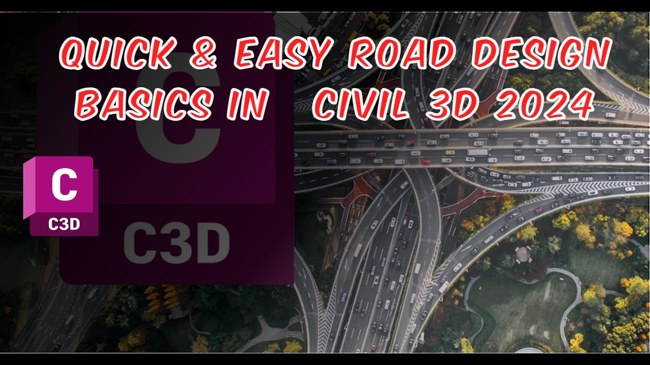 Быстрые и простые основы проектирования дорог в Civil 3D 2024 | Пошаговый рабочий процесс!