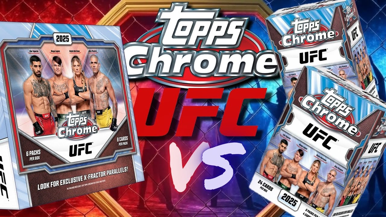 ЧТО ЛУЧШЕ? 2025 Topps Chrome UFC 2 Blasters (Value Box) против 1 Mega Box | RETURN VALUE BATTLE