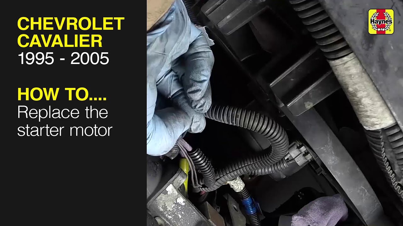 How to Replace the starter motor on the Chevrolet Cavalier 1995 to 2005