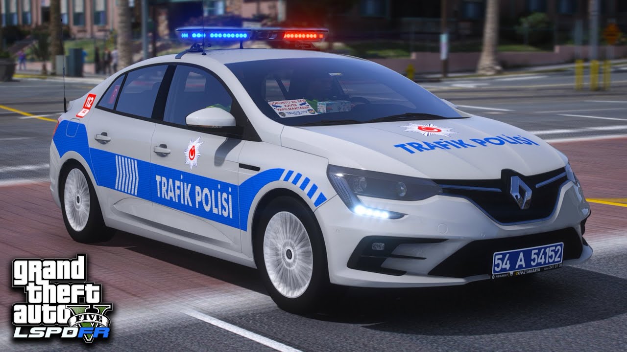 GTA 5 TRAFİK POLİSİ MODU - RENAULT MEGANE 4 - LSPDFR