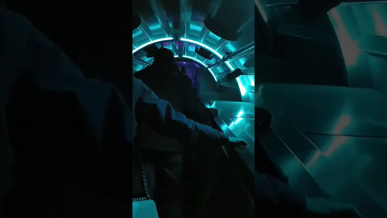 Light show at Atomium, Brussels, Belgium 