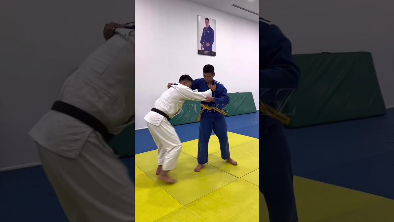 Judo O-Goshi - бросок через бедро подбивом. Школа по дзюдо ORTUS.KZ, тренер Пак Сергей Александрович