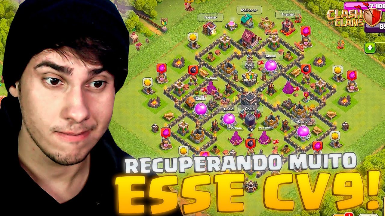 RECUPERANDO UMA VILA: O CV9 TÁ A CADA DIA MAIS FULL! | EP #5 CLASH OF CLANS