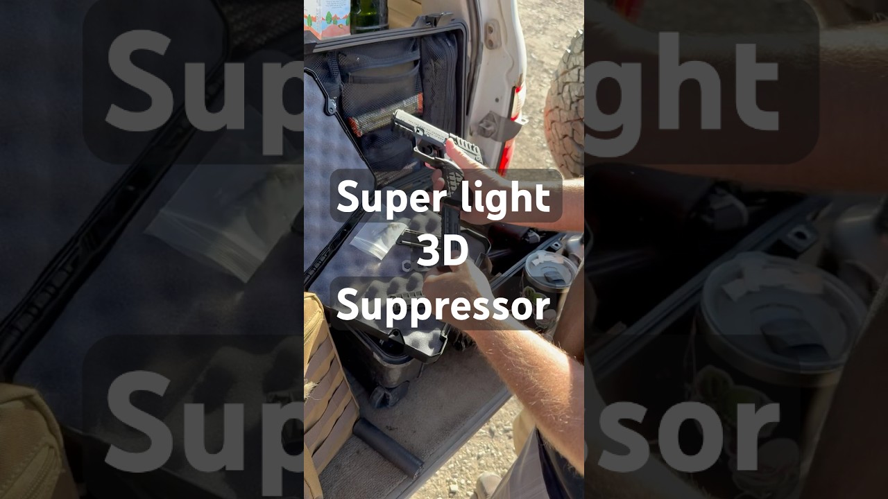 Lightweight setup with a 3D printed can on a Kel-Tec  P17.  Not subsonic!!!