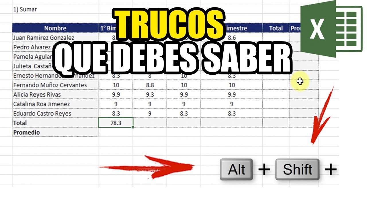 TRUCOS PARA EXCEL QUE TE HARAN MAS FACIL EL TRABAJO