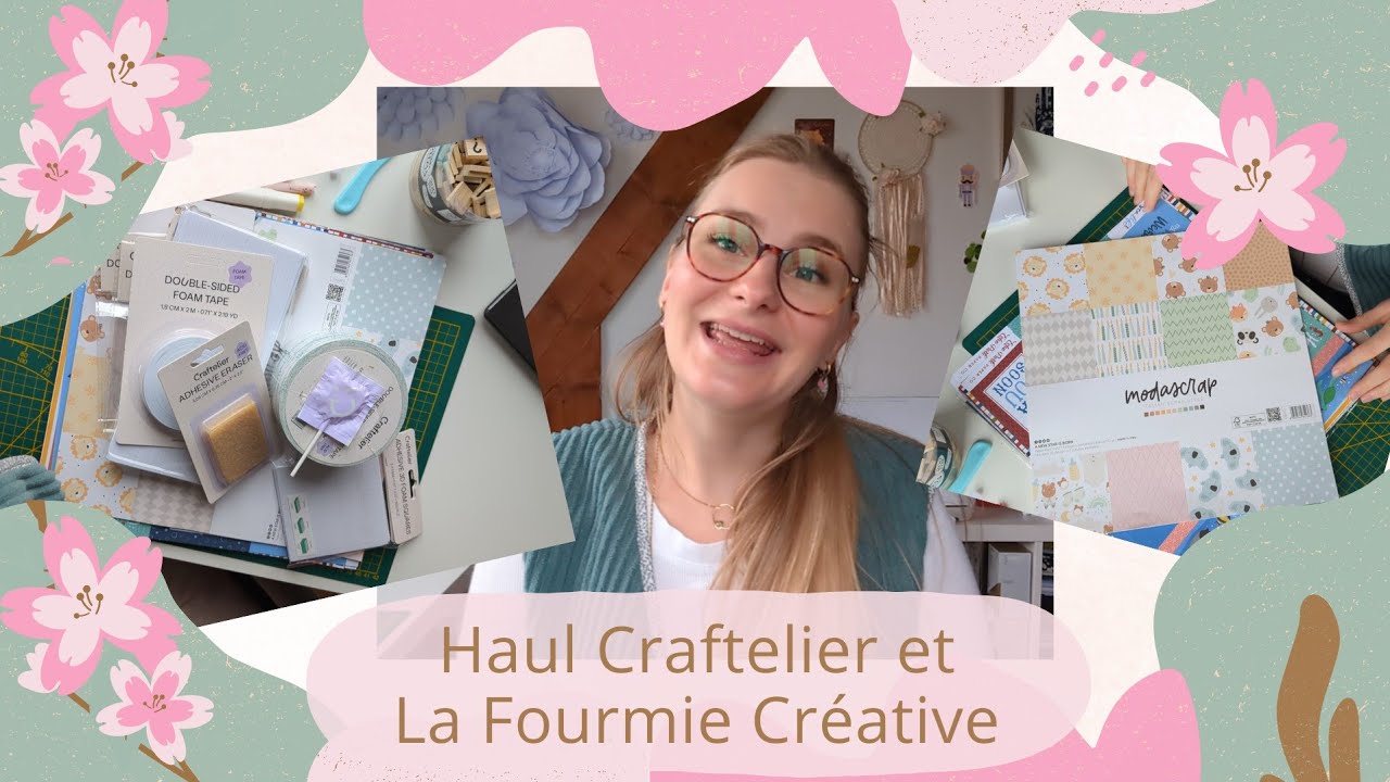 HAUL Craftelier et La Fourmie créative : je refais mon stock de papiers 🌸 - SCRAPBOOKING