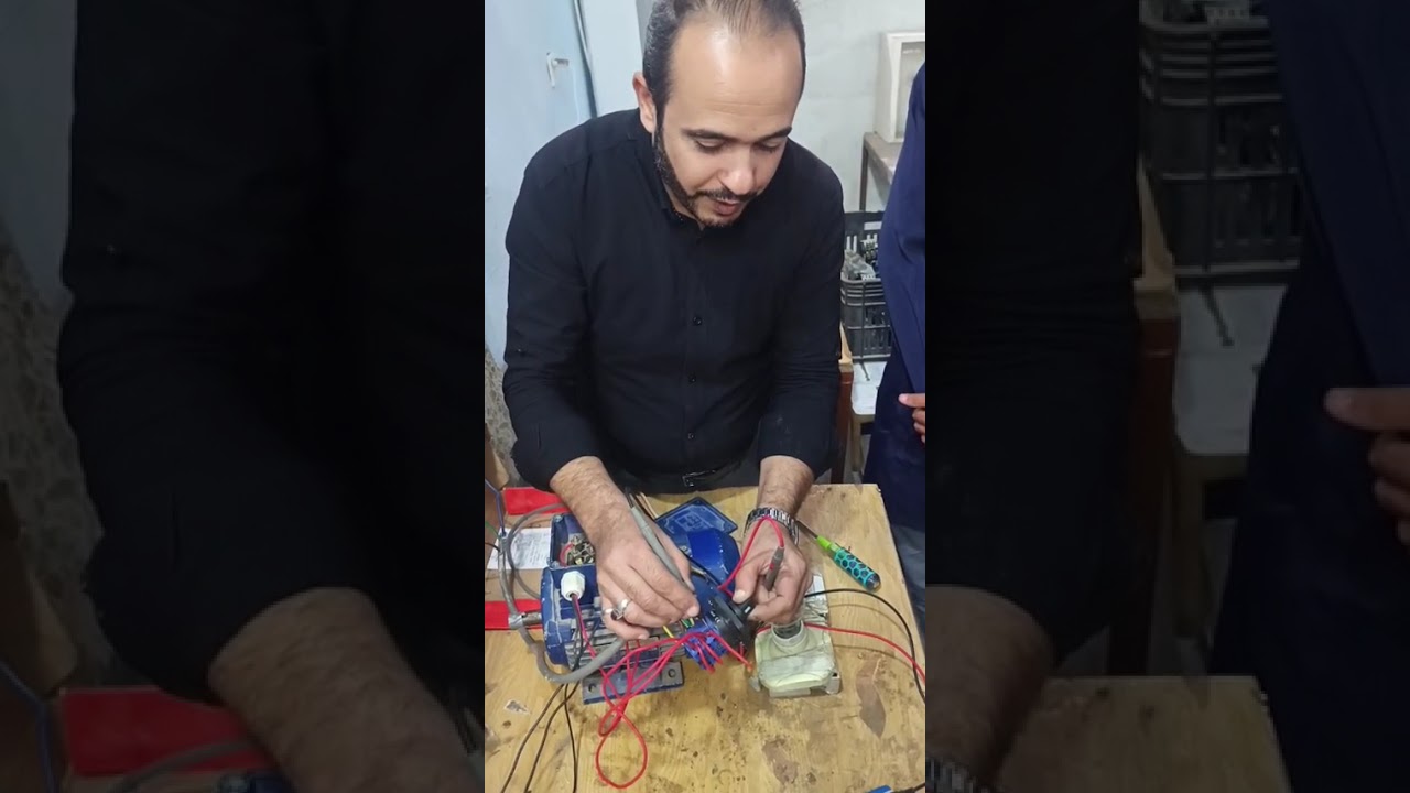 ربط محرك ثلاث اطوار بمفتاح اعتيادي وعكس اتجاه دورانه