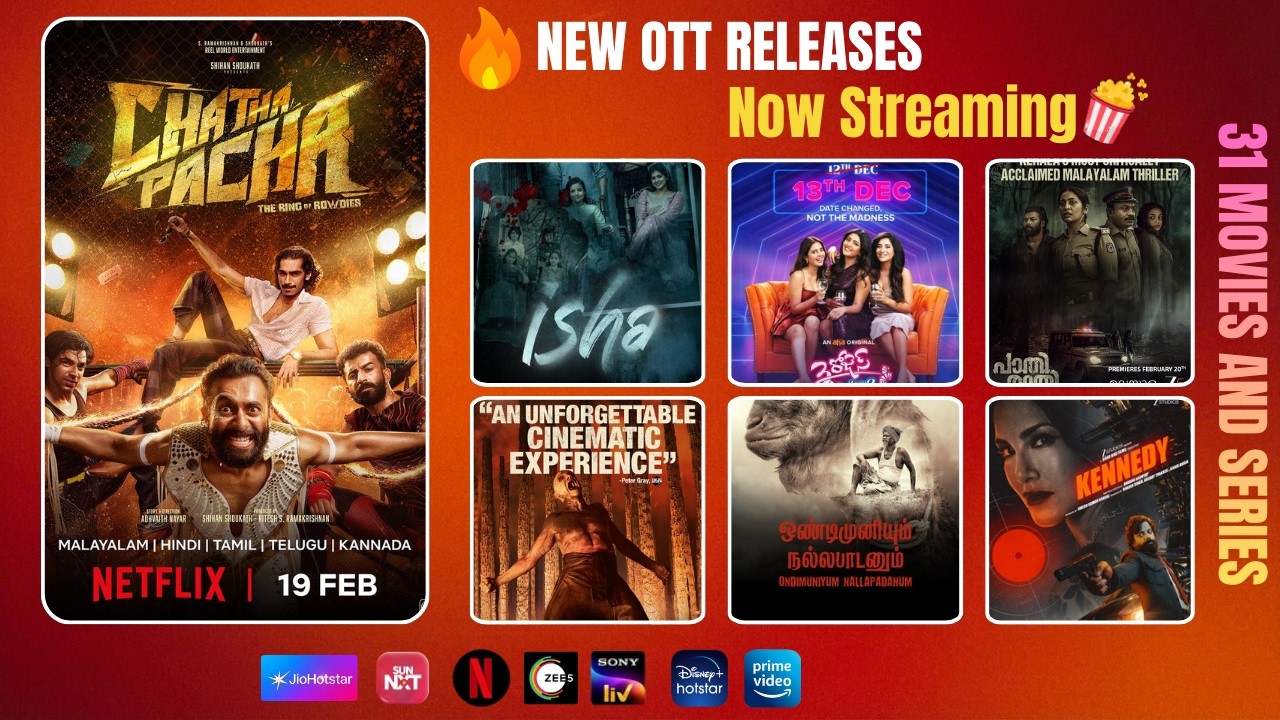 🔥 This Week OTT Releases (Tamil, Telugu, Malayalam & More) | Netflix, Prime, Hotstar 🍿