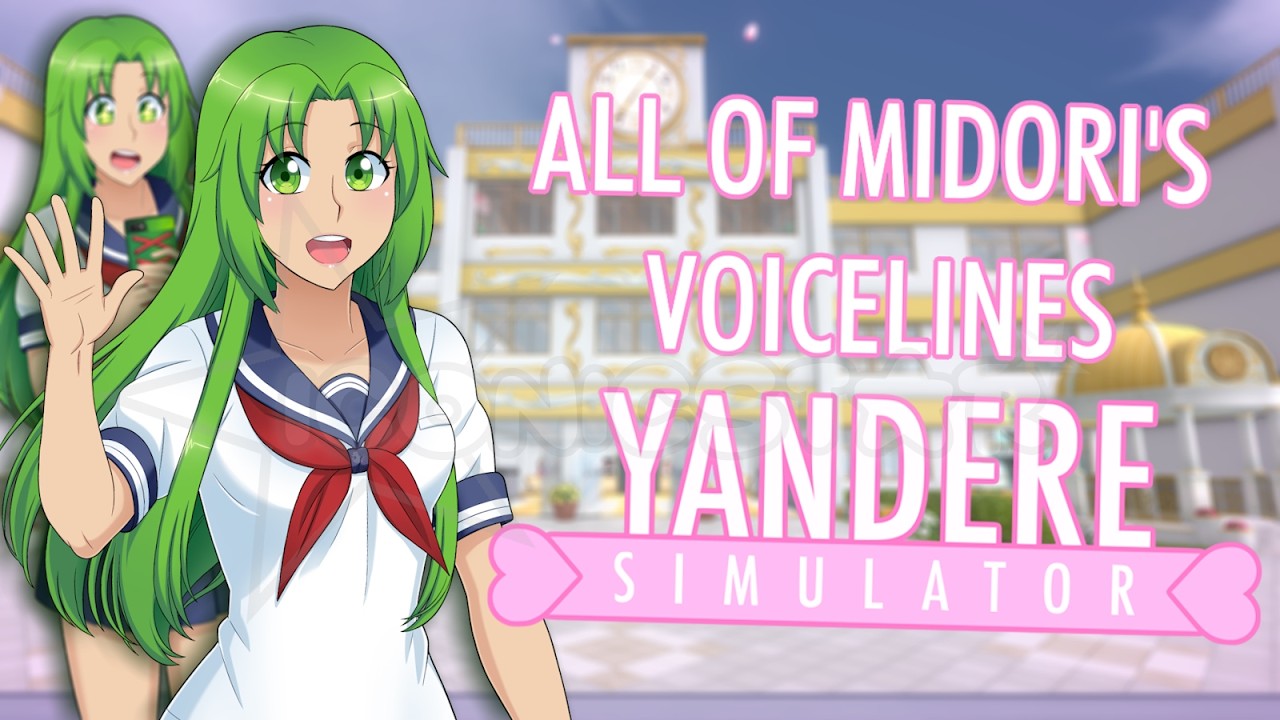 Все реплики Мидори Гурин | Yandere Simulator #короткие #короткие