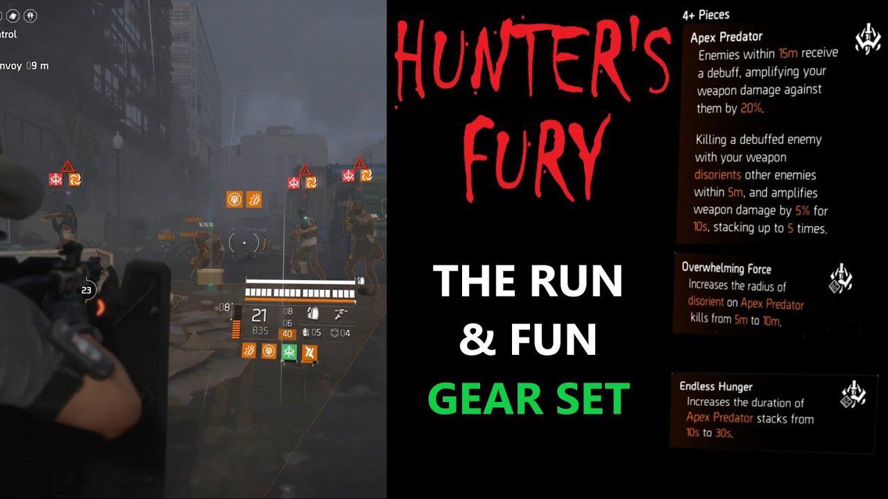 Hunter's Fury is a fun gear set - The Division 2 TU11
