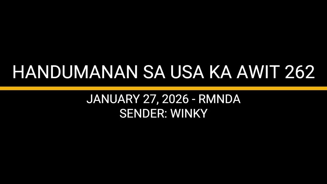 HANDUMANAN SA USA KA AWIT 262 - WINKY