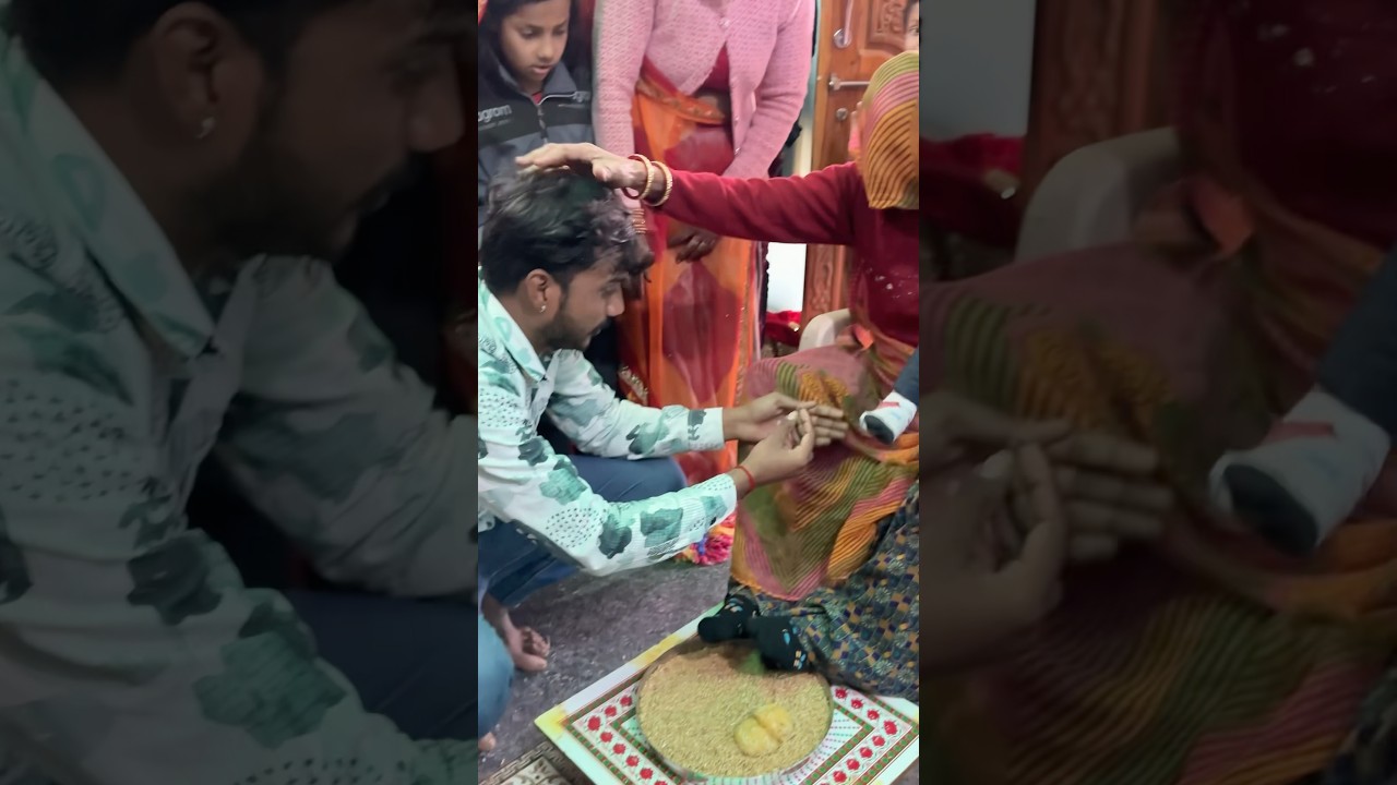 The custom of offering a golden ladder to a grandmother to celebrate the birth of a grandson.