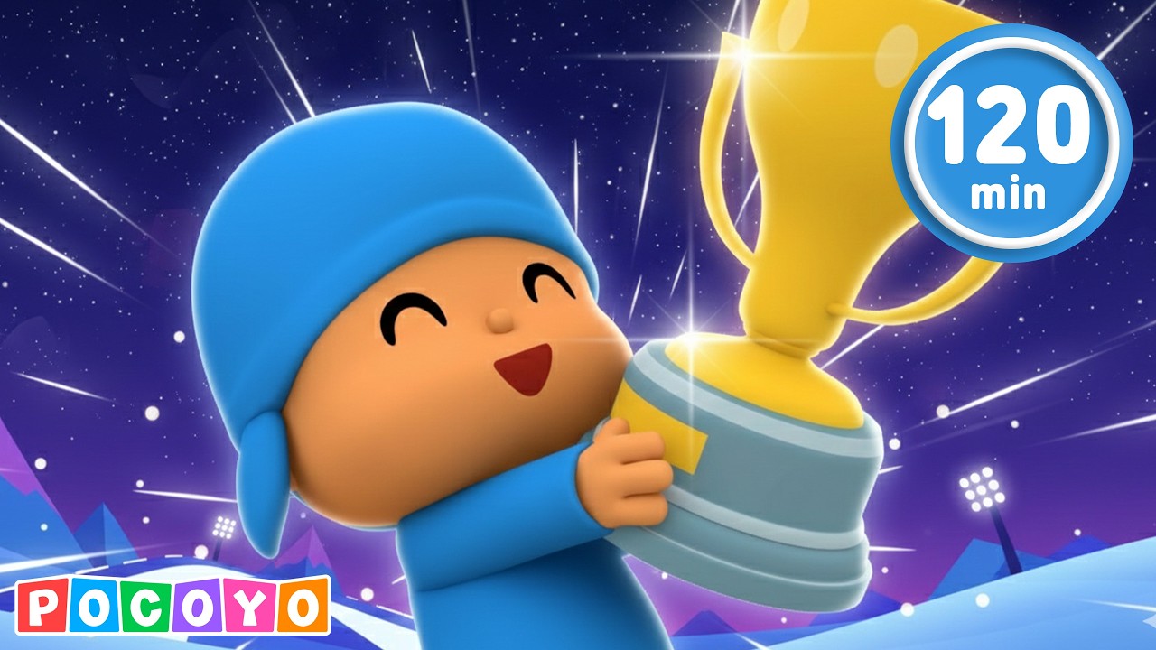 🏅 Pocoyo's Olympic Challenge! ⛸️ Ice Skate like Olympian Alysa Liu | Pocoyo English | Kids Cartoons