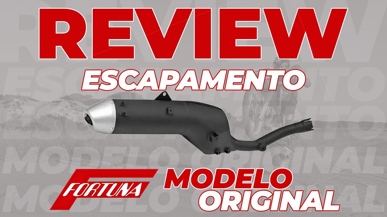 ESCAPAMENTO MODELO ORIGINAL FORTUNA PARA HONDA XR 250 TORNADO