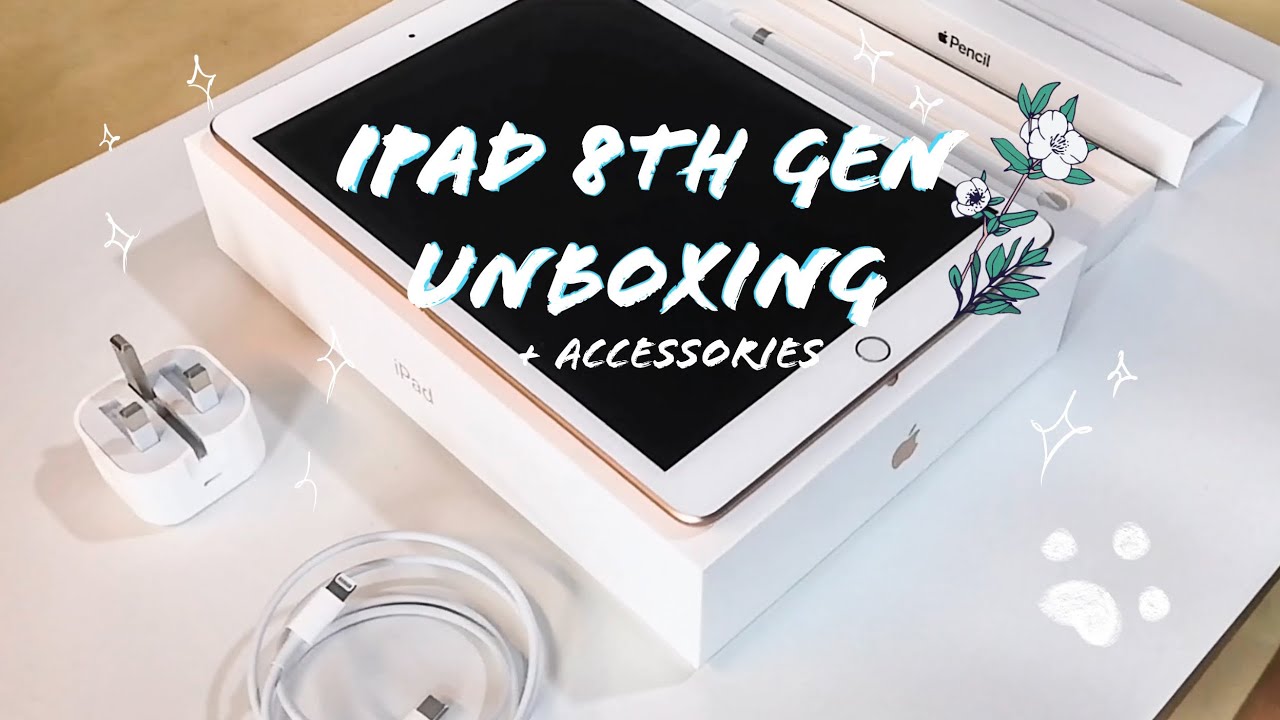 iPad 2020 8th generation Unboxing + accessories