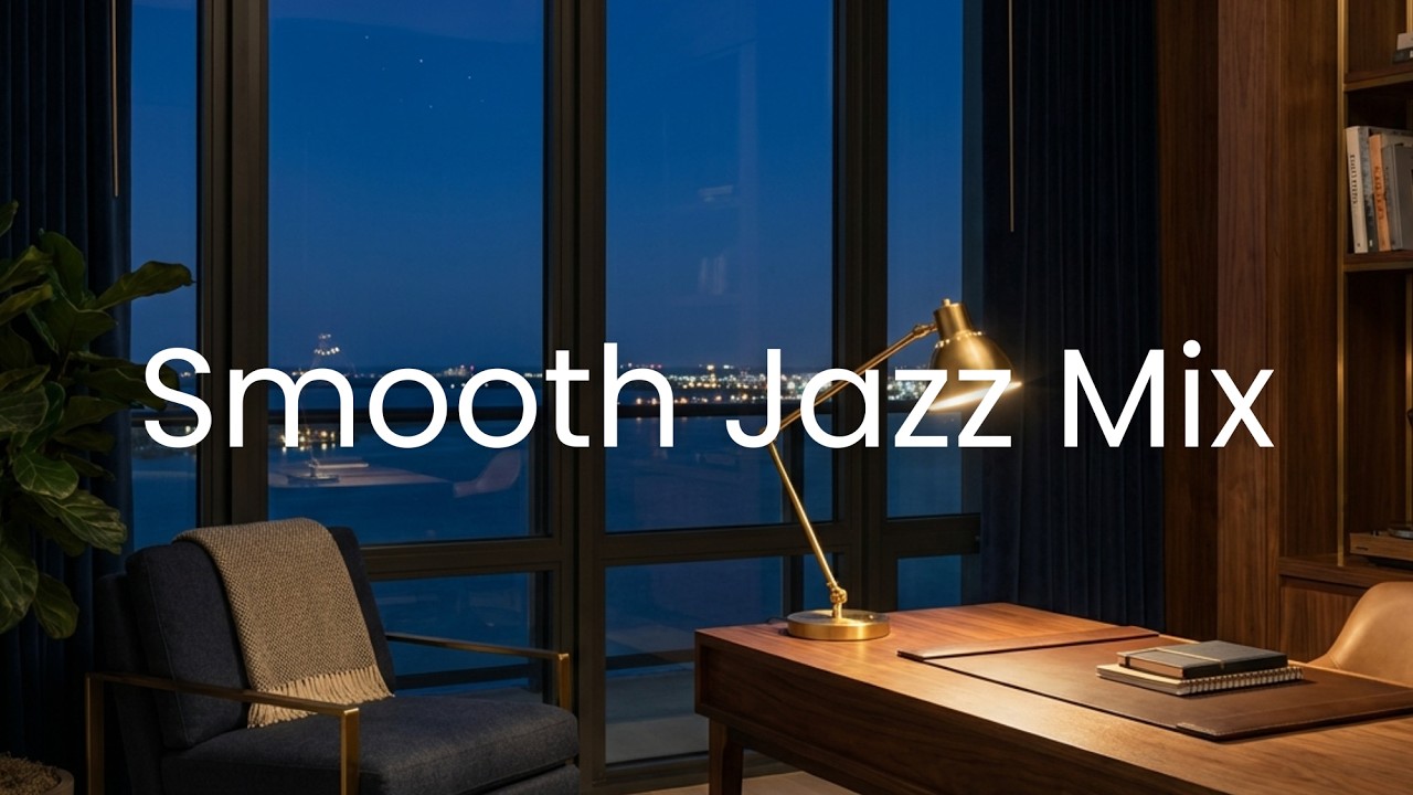 Evening Focus Jazz Ambience | Smooth Saxophones for Concentration