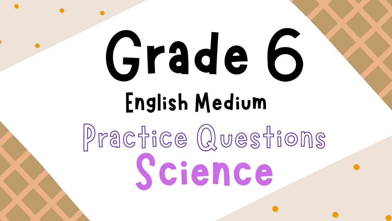 Grade 6 English Medium Science | Practice Questions With Answers #1k