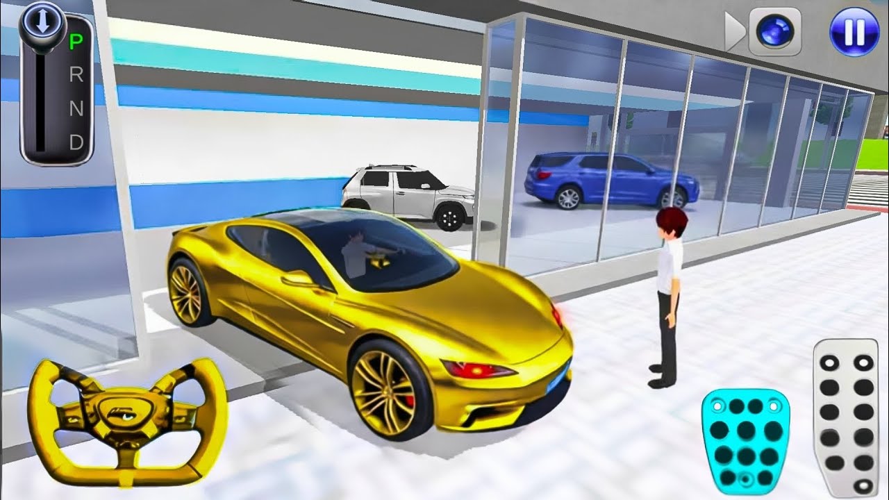 Today I Purchase Golden Tesla Electric Ev - 3D Driving Class Android Gameplay 2025 | Car  Game 