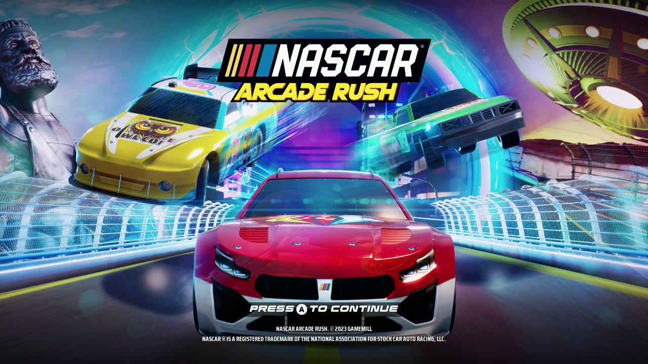 NASCAR ARCADE RUSH main menu options