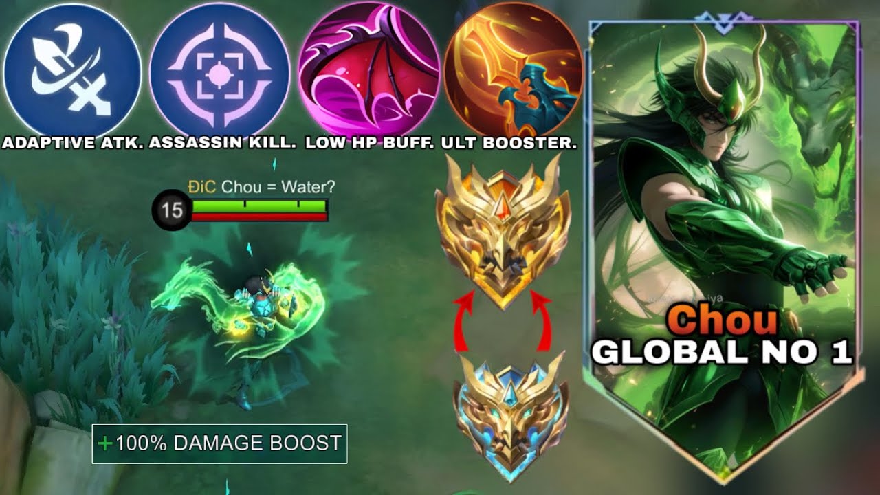 WTF DAMAGE ! NEW BEST BUILD FOR CHOU IN RANK GAME MUST TRY | Mlbb Chou Best Build 2026 | MLBB 