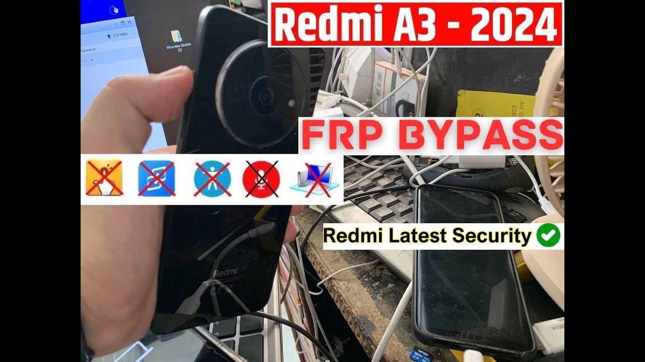 Redmi a3 FRP Bypass - Redmi A3 Google Account Bypass Android 14 Without PC