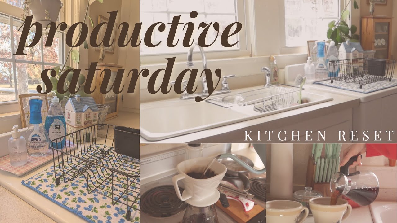 clean & reset my kitchen for 2026 | productive saturday silent cleaning vlog