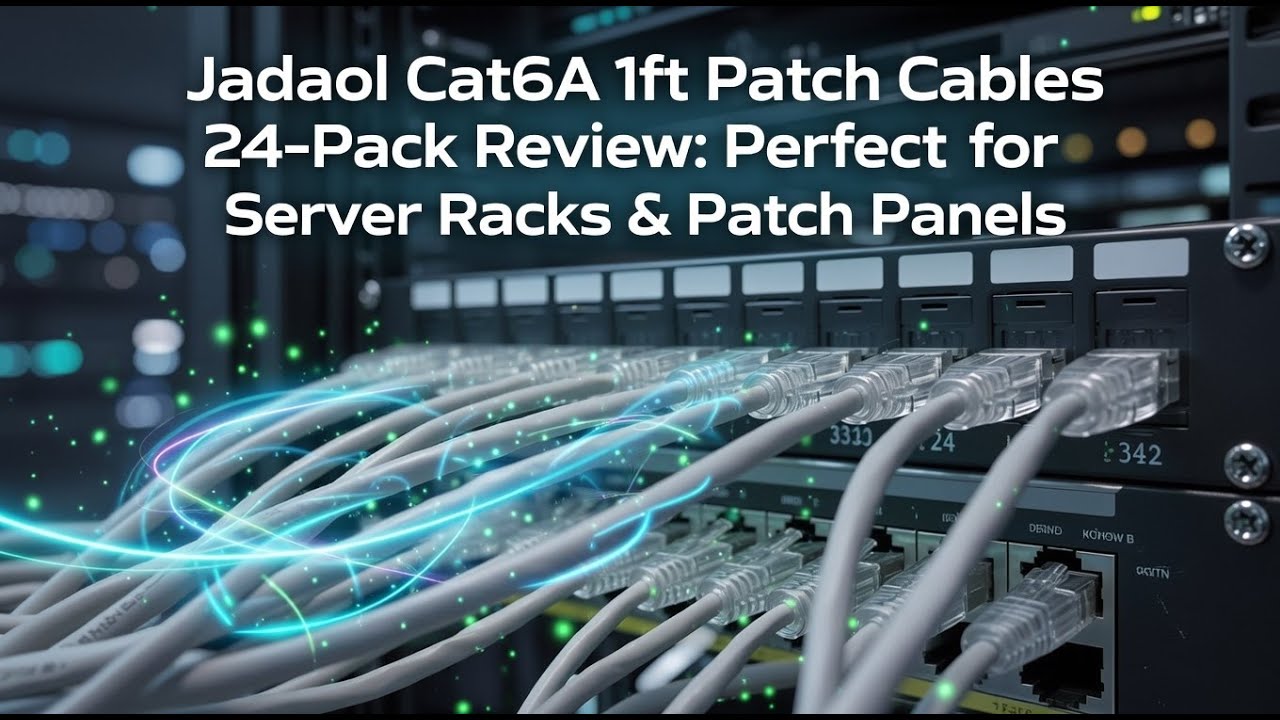 Jadaol Cat6A 1ft Patch Cables 24 Pack Review Perfect for Server Racks Patch Panels