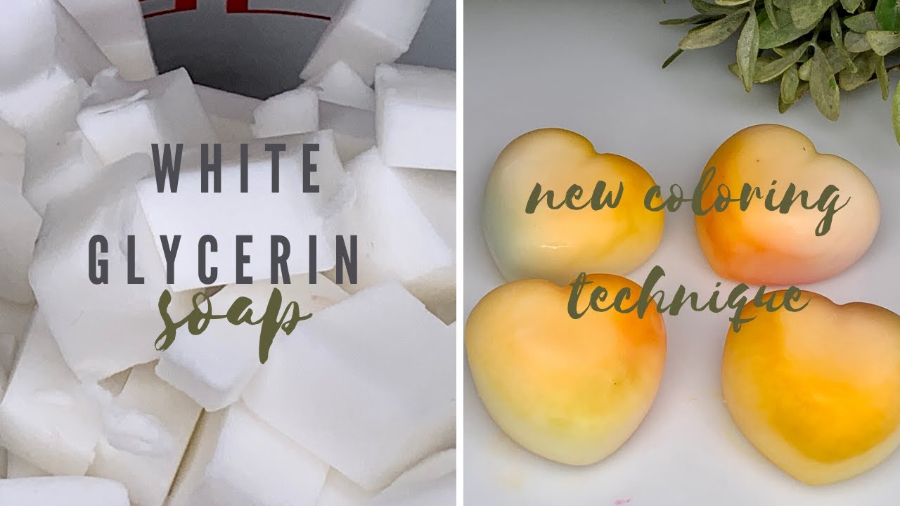 طريقة صنع الصابون الجلسرين الخام الأبيض بدون اضافة لون ابيض و أعاده تذويبة  تلوينه بتكنيك جديد