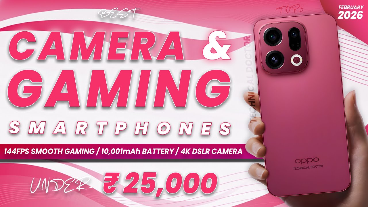 Top 5 Best Smartphones Under ₹25000 Budget ⚡ February 2026