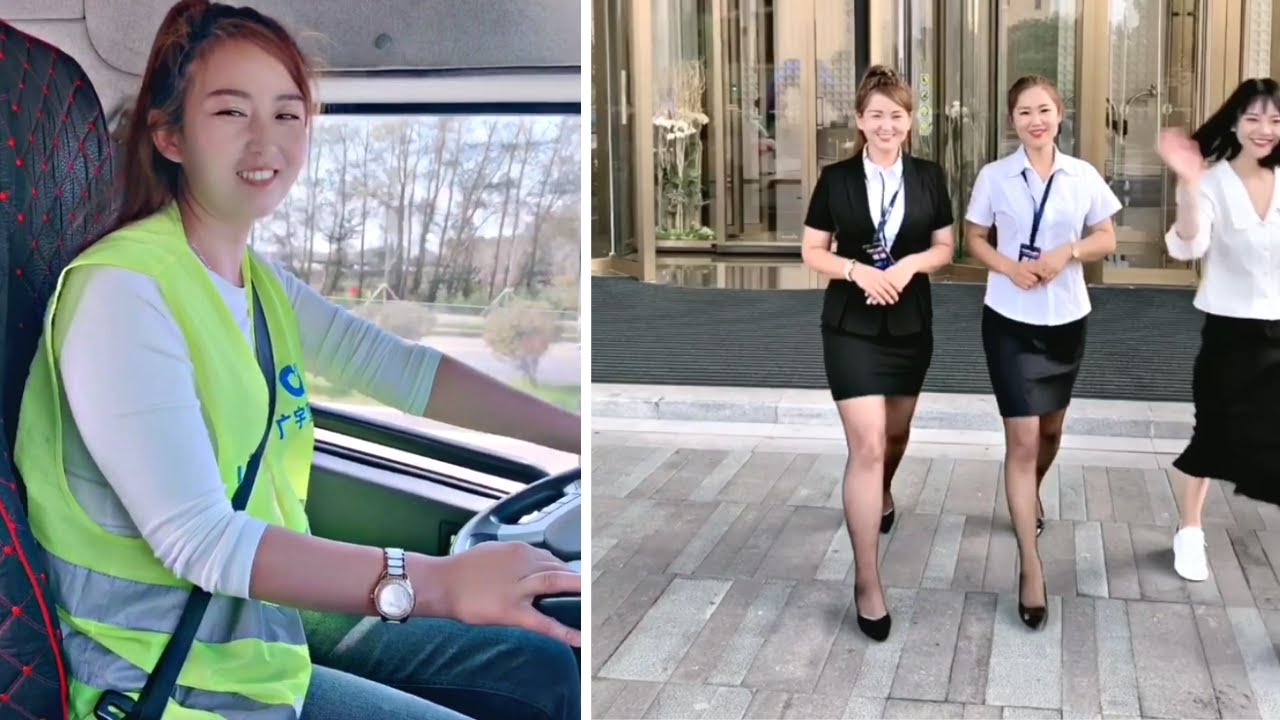 Quanmei and her colleague graduated | Beautiful Lady truck drivers