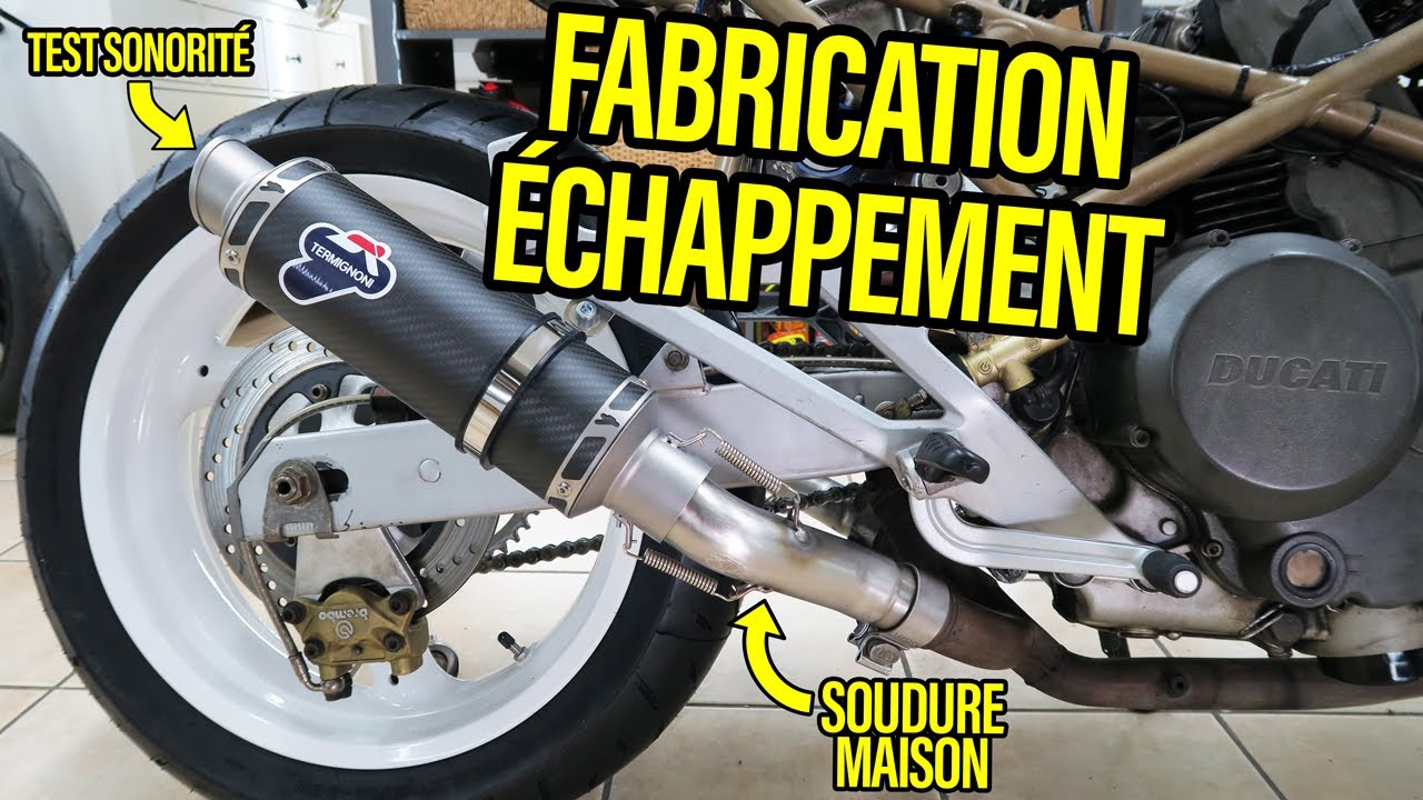 Fabrication Échappement Perso sur Ducati Monster 750 (Soudure TIG)