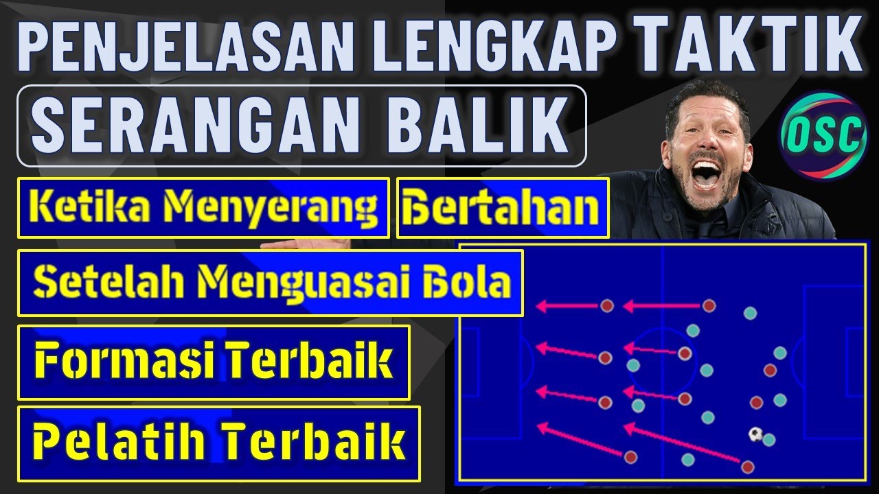 PENJELASAN LENGKAP TAKTIK SERANGAN BALIK KETIKA MENYERANG, BERTAHAN, FORMASI & PEMAIN EFOOTBALL 2023