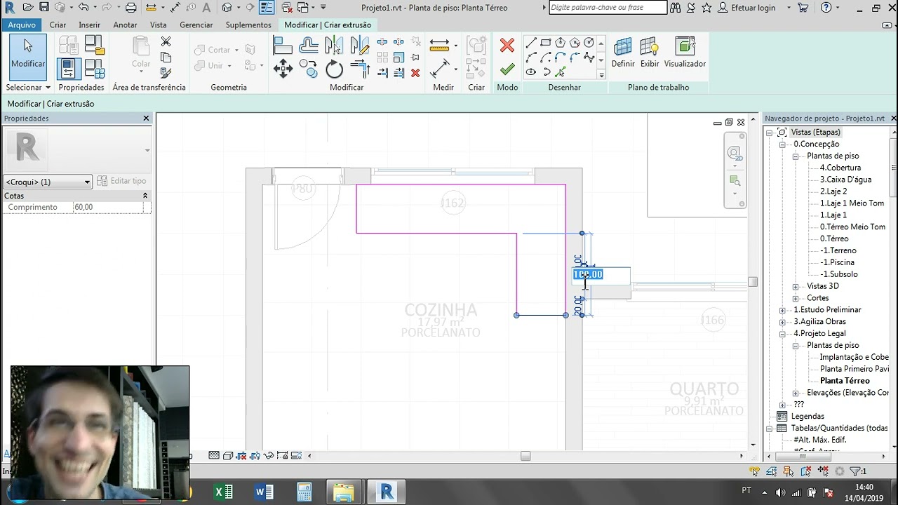 #revit #básico #tutorial 22 | Ferramenta Modelar no local para criar famílias de modo fácil