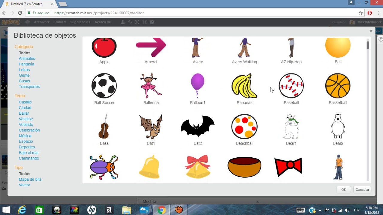 video juego de obstaculos scratch