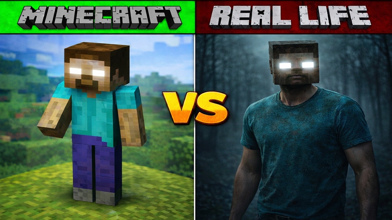 Epic Minecraft vs Real Life! 😱 Ultra Realistic Mobs!