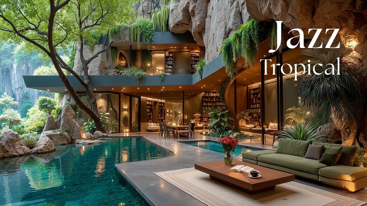 Tropical Villa Lounge Vibes | Elegant Smooth Jazz Music for Deep Relaxation & Calm Moments
