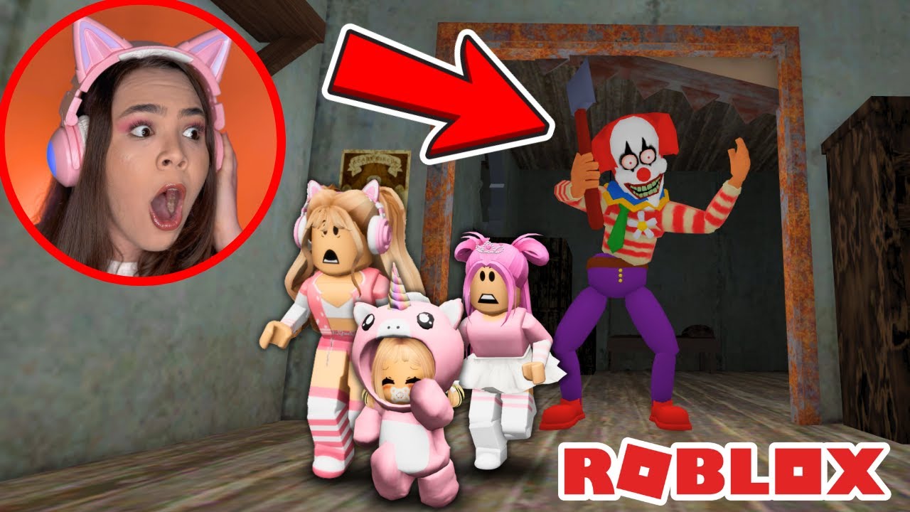 FUJA DO PALHAÇO ASSUSTADOR NO ROBLOX
