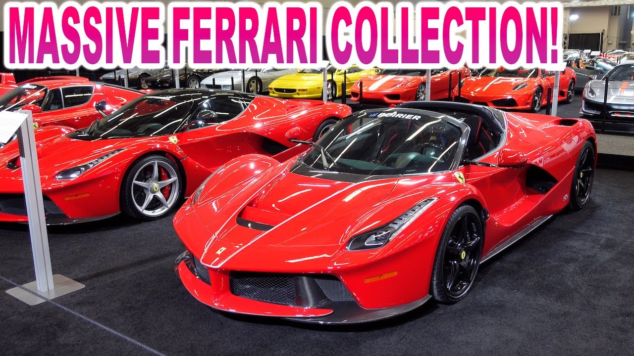 Billionaire's Ferrari Collection TAKES OVER Autoshow!