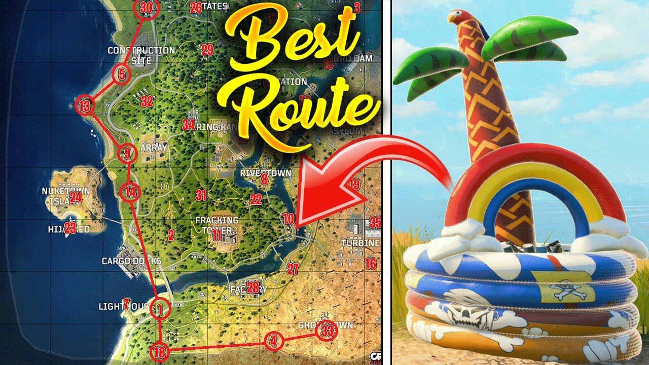 Best Paint Can Route! Black Ops 4 Battle Royale